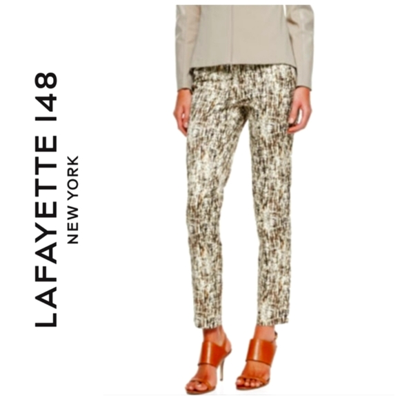 Lafayette 148 New York Pants - ☕Lafayette 148 New York Bark Impression Stanton Slim Fit Pants